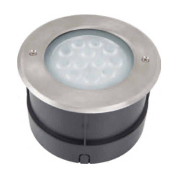 AL 3145 Round High-Power In-Ground Recessed Garden Light (Ø178 mm, IP67)