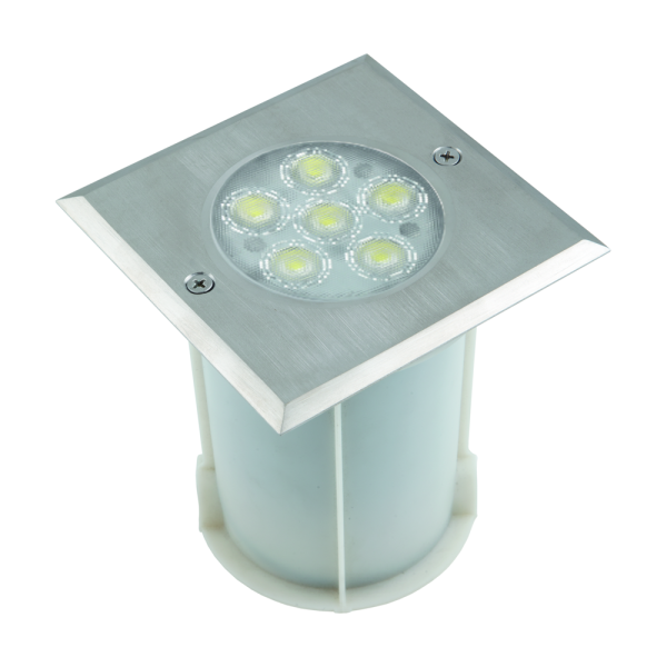 AL 3075 Square In-Ground Recessed Garden Light (125 mm, IP67)