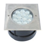AL 3145 Kare IP67 Yere Gömme LED Spot (12x1W / 12x3W RGB)