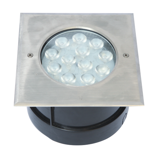 AL 3145 Square High-Power In-Ground Recessed Garden Light (178 mm, IP67)
